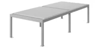 Moderne Terrassenüberdachung aus Aluminium